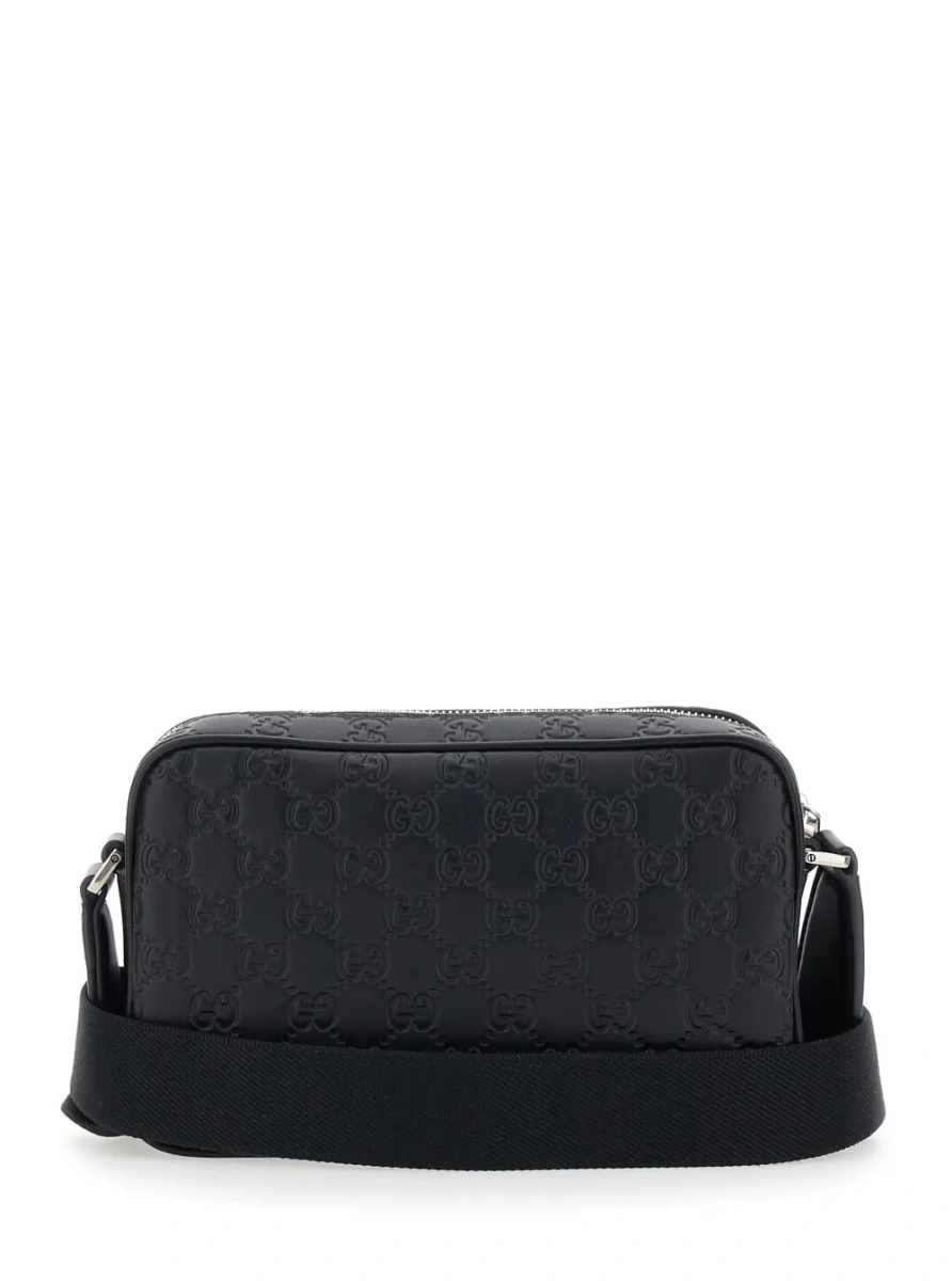 Geanta de umar Gucci neagra din piele - Img 2