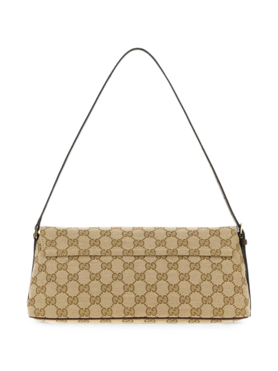 Geanta de umar Gucci neutra din material textil - Img 2