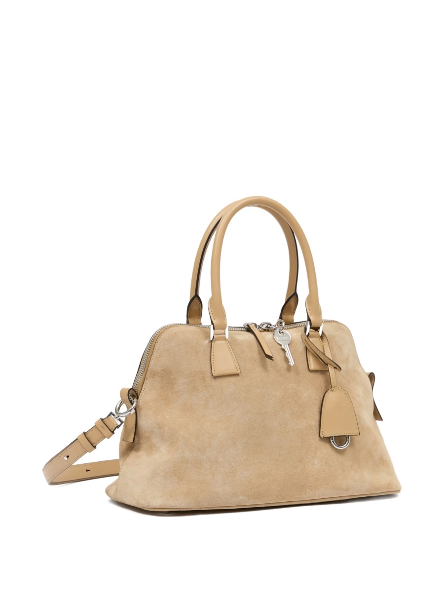 Geanta de umar Maison Margiela 5ac neutra din piele - Img 3