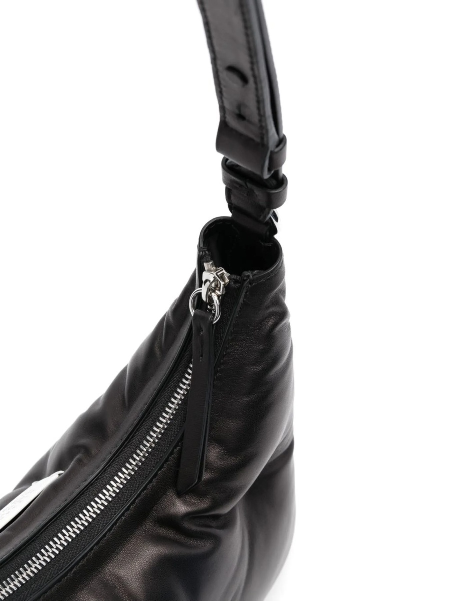 Geanta de umar Maison Margiela neagra din zinc si piele - Img 4