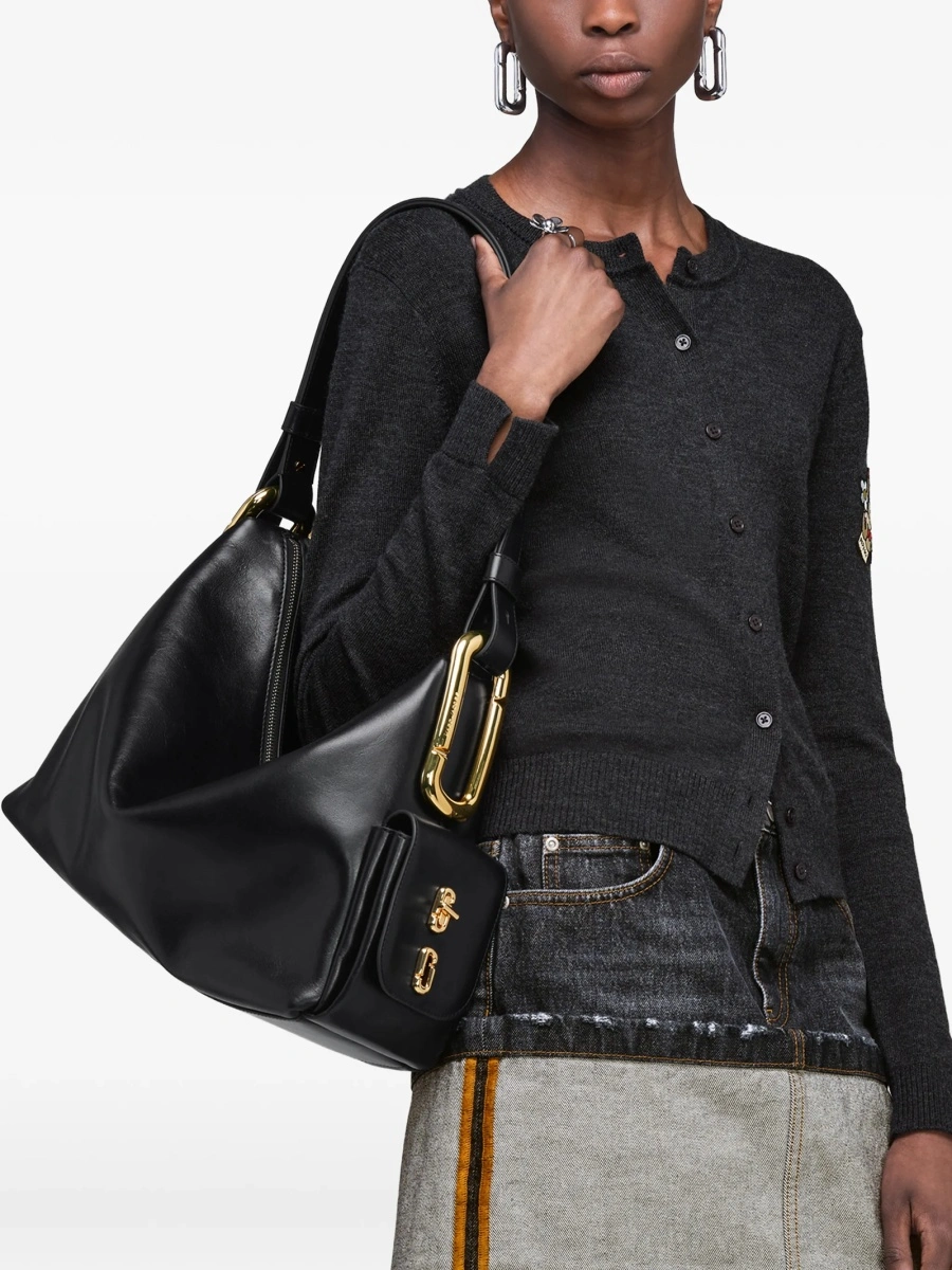 Geanta de umar Marc Jacobs neagra din piele - Img 2