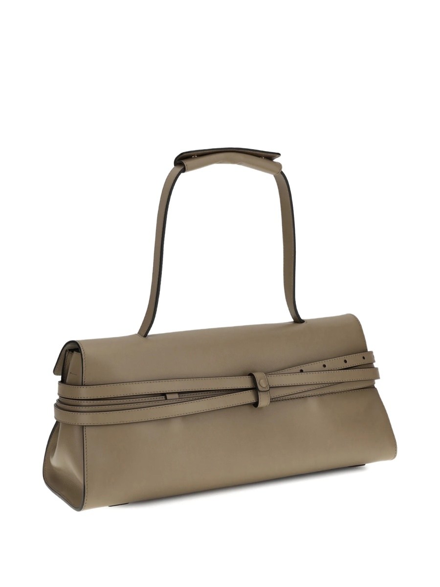 Geanta de umar Moschino maro din piele - Img 2