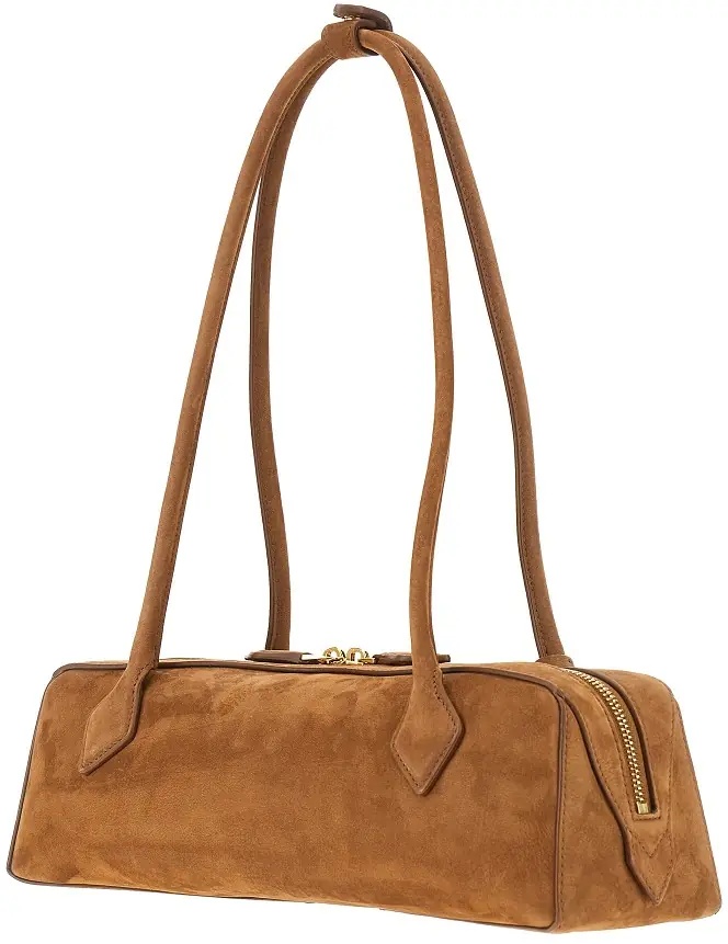 Geanta de umar Nubuck leather medium 'Le Teckel' bag - Img 2