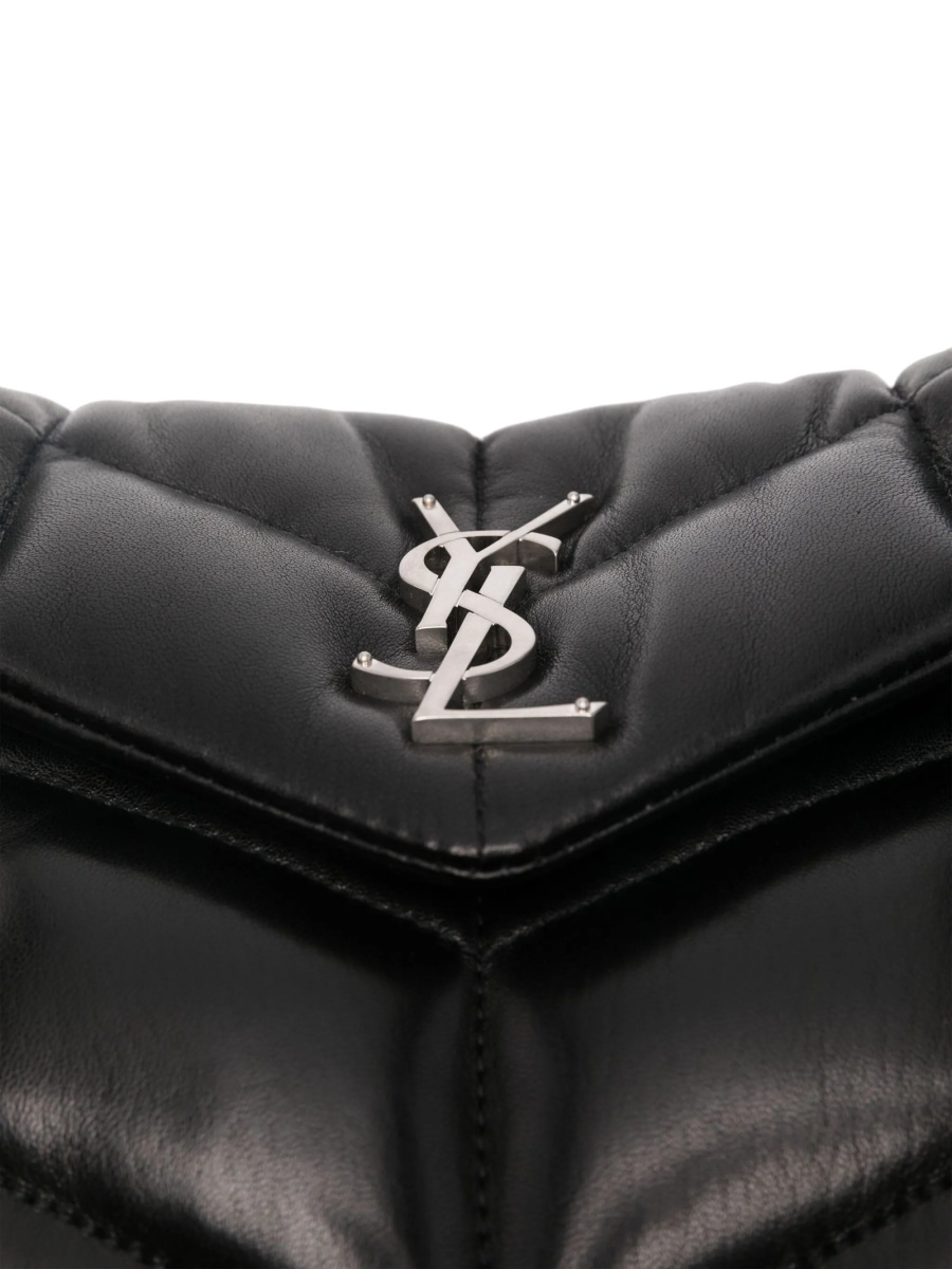 Geanta de umar Saint Laurent Loulou neagra din piele - Img 4