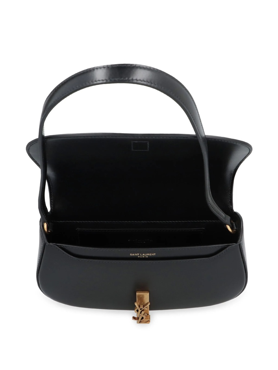 Geanta de umar Saint Laurent neagra din piele - Img 4