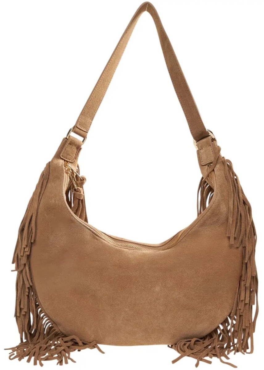 Geanta de umar Shoulder bag in suede - Img 3