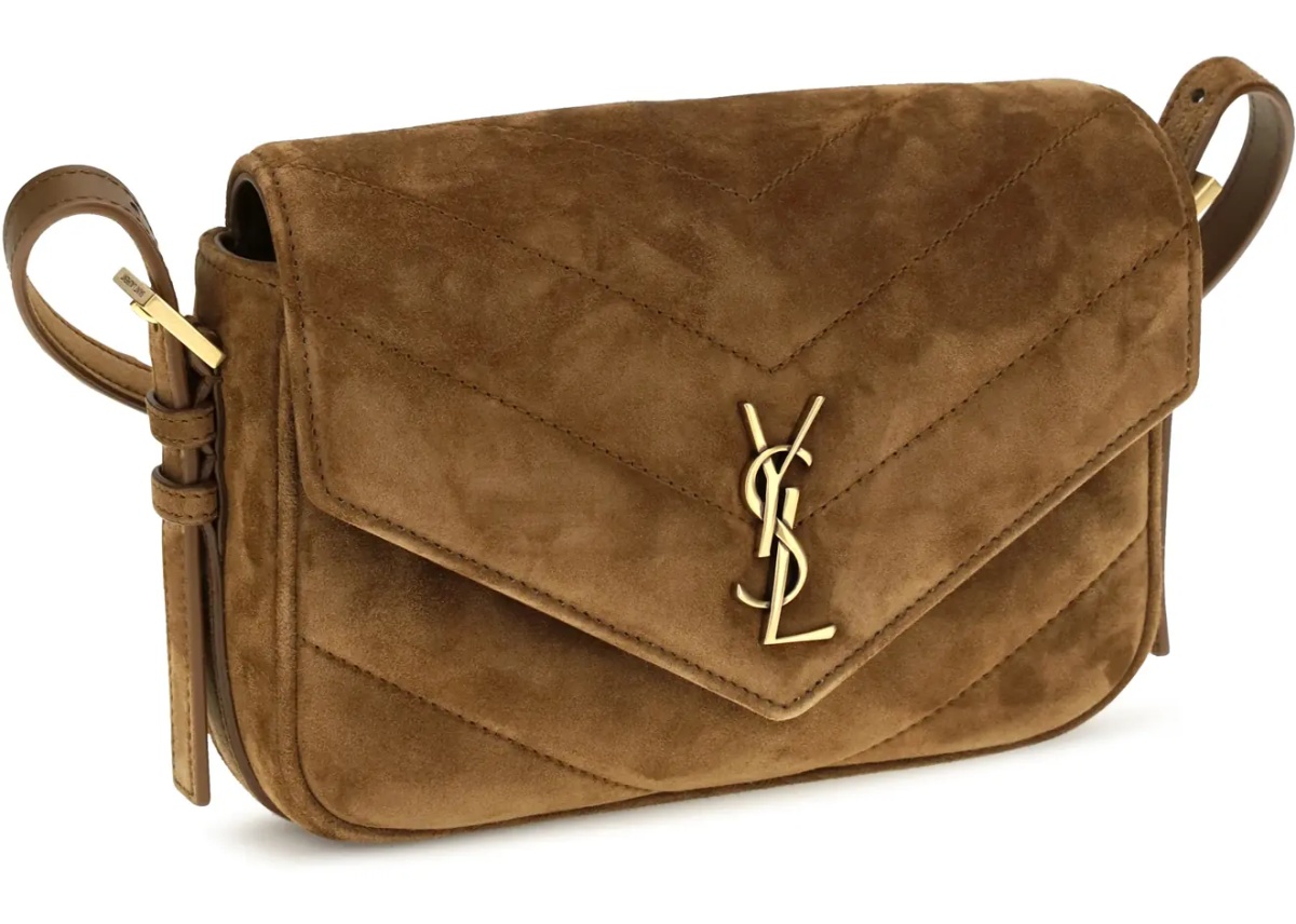 Geanta de umar Small LouLou matelassé suede Shoulder Bag - Img 2