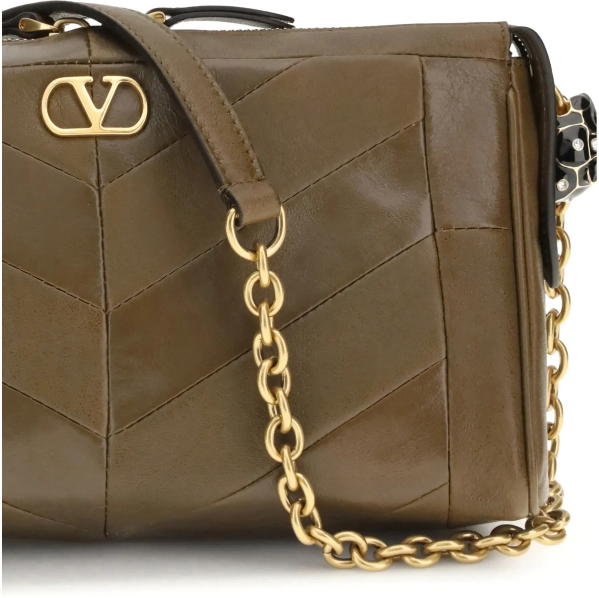 Geanta de umar Small Panthea Chevron nappa Shoulder Bag - Img 4