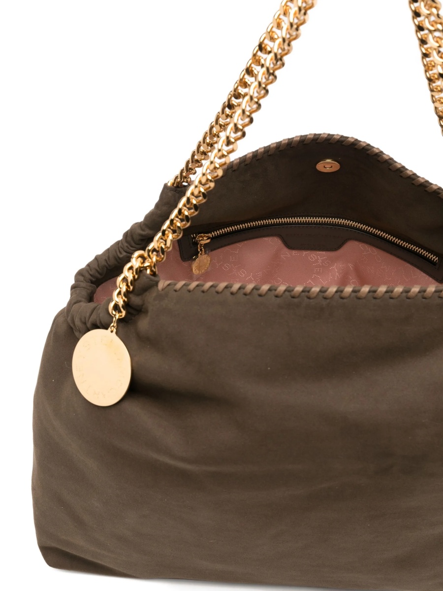 Geanta de umar Stella McCartney falabella maro din poliuretan si poliamida - Img 5