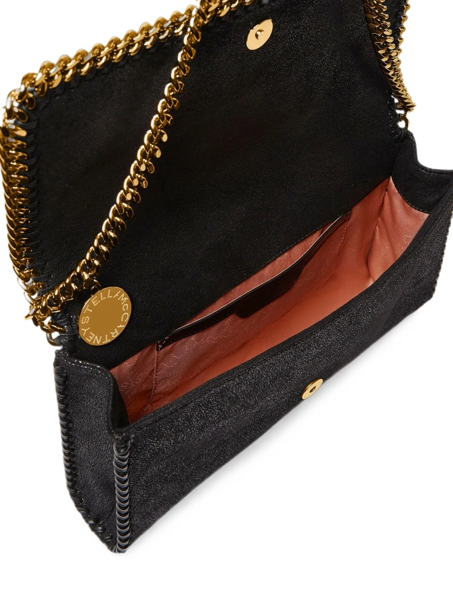 Geanta de umar Stella McCartney falabella neagra din polyester - Img 4
