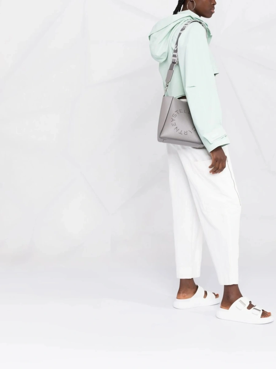 Geanta de umar Stella McCartney gri din poliuretan - Img 2