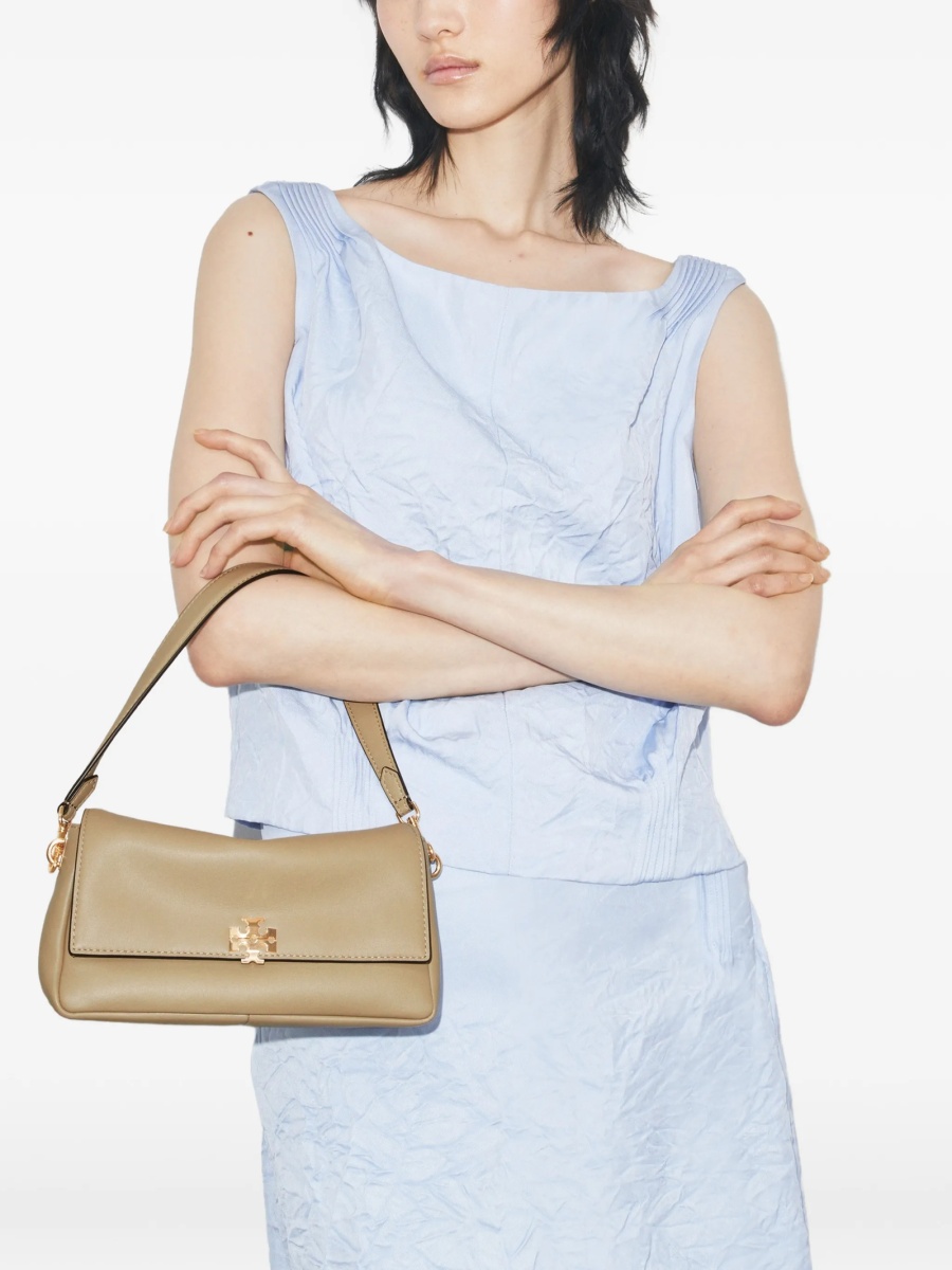 Geanta de umar Tory Burch neutra din piele - Img 2