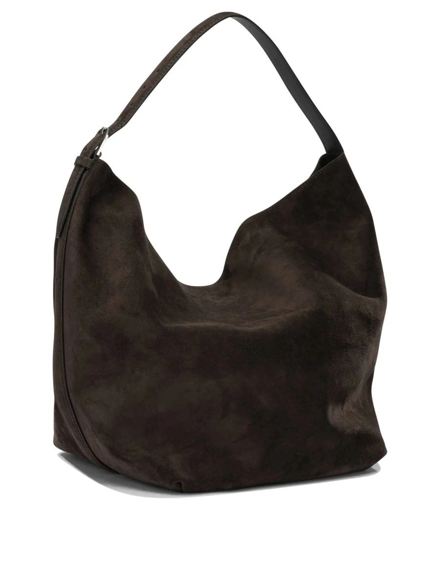 Geanta de umar TOTÊME Medium-sized suede shoulder bag - Img 2
