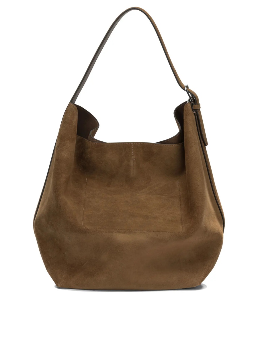Geanta de umar TOTÊME Suede medium shoulder bag - Img 3