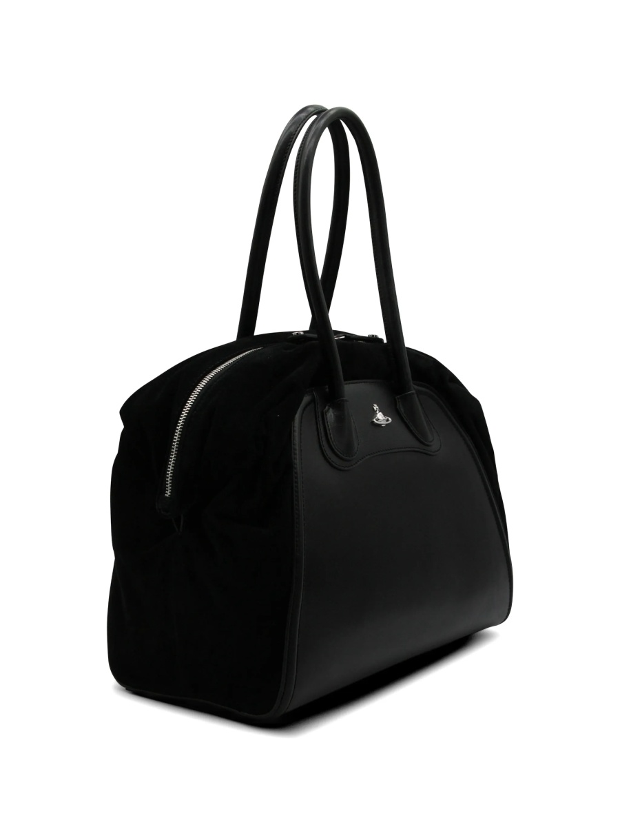 Geanta de umar Vivienne Westwood neagra din piele - Img 3