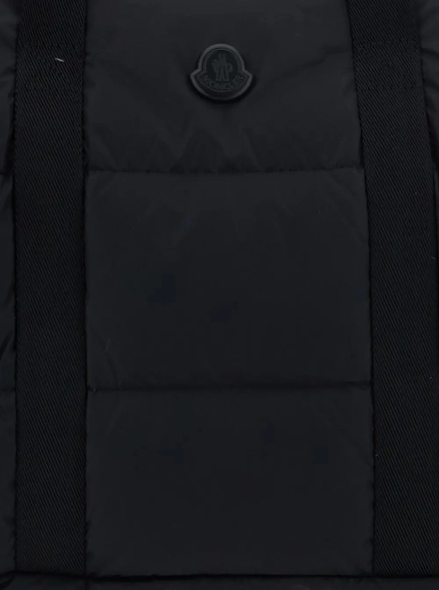 Geanta de voiaj Moncler neagra din material textil - Img 3