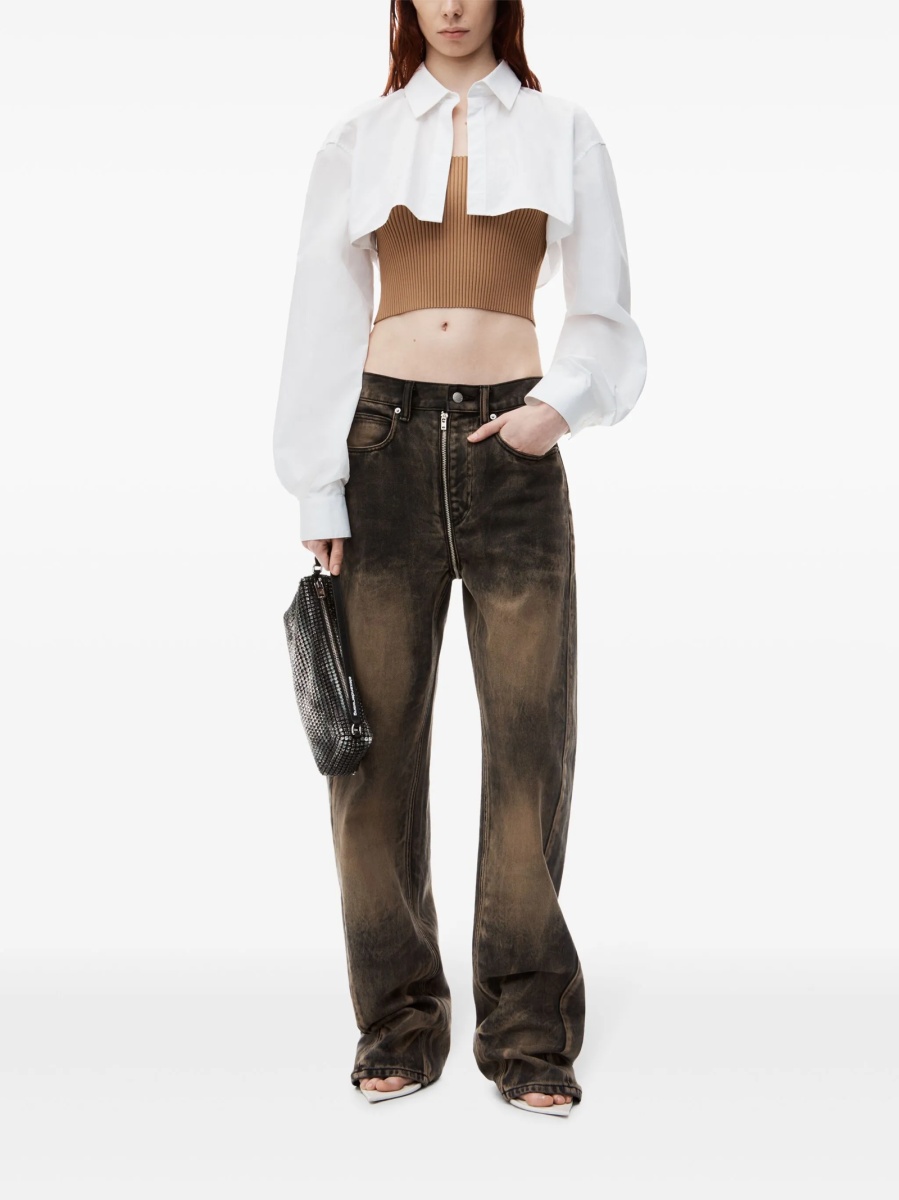 Geanta mini Alexander Wang neagra din piele si sticla - Img 2