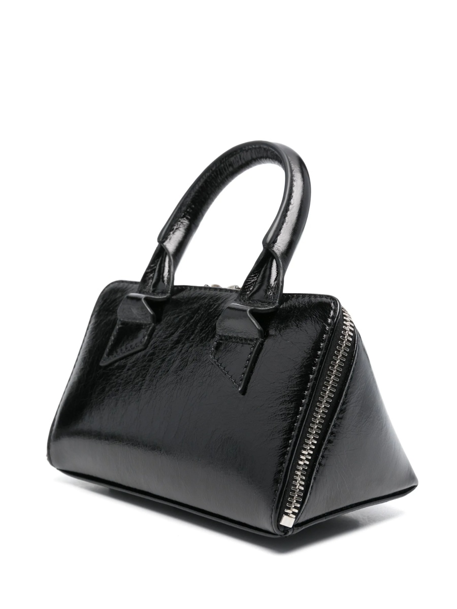 Geanta mini THE ATTICO neagra din piele - Img 3