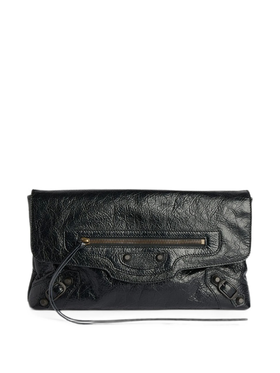 Geanta plic Balenciaga neagra din piele - Img 4