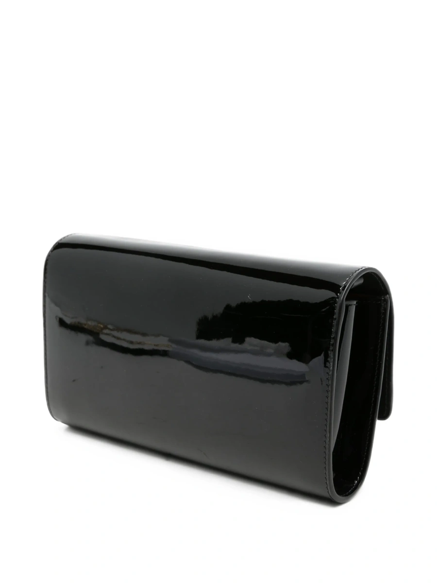 Geanta plic Christian Louboutin neagra din piele - Img 3
