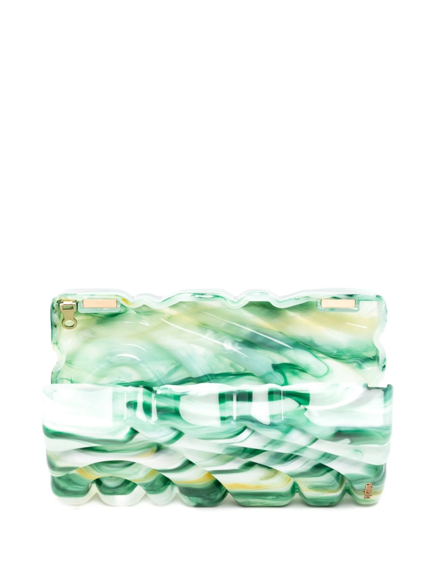Geanta plic CULT GAIA verde din acrilic - Img 5
