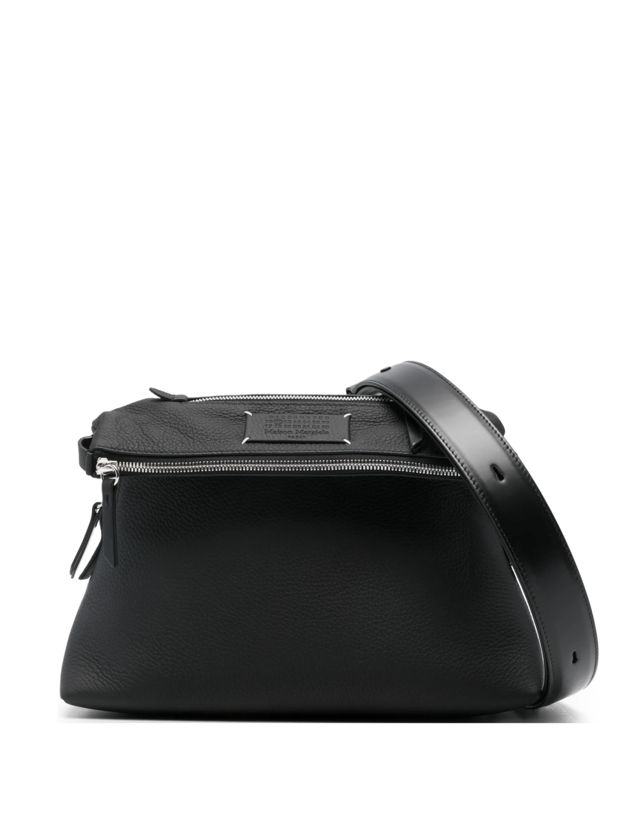 Geanta plic Maison Margiela 5ac neagra din piele - Img 2