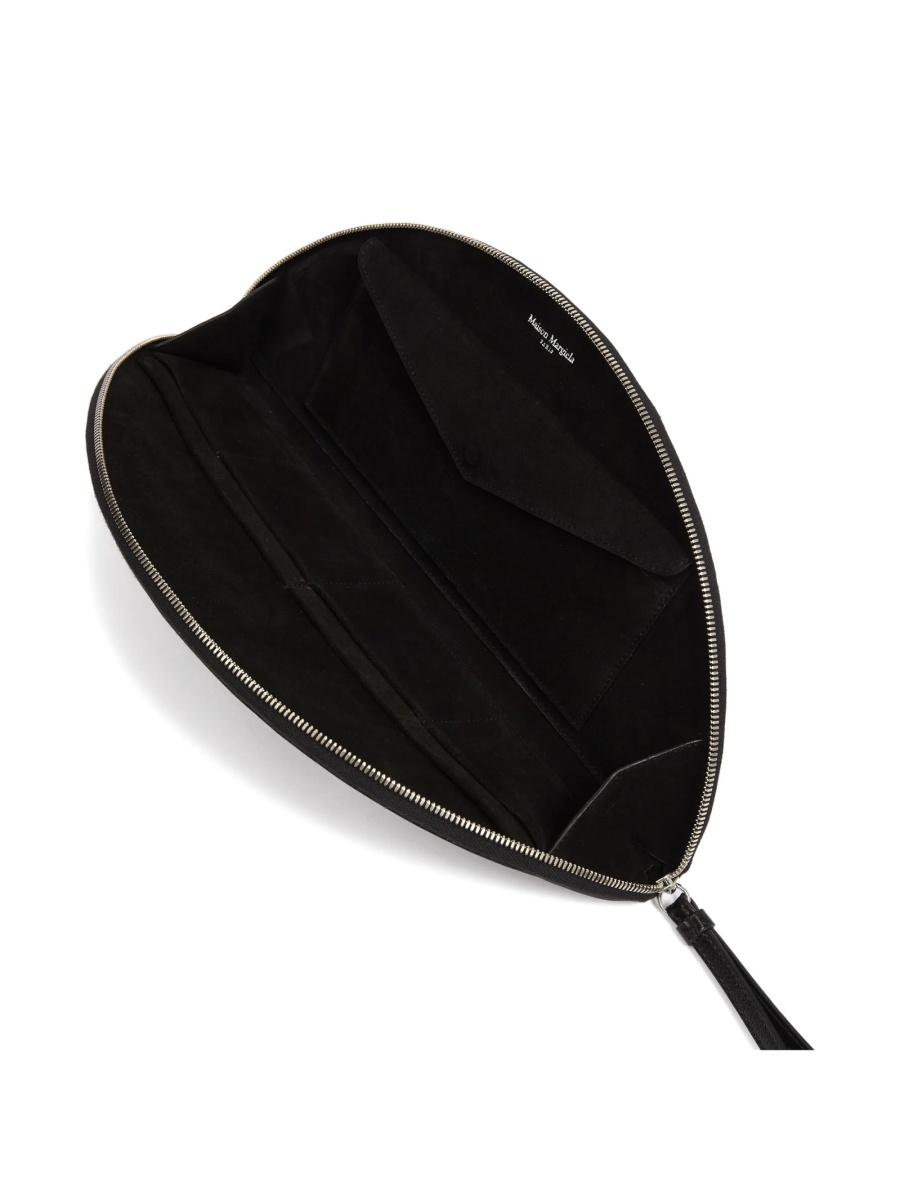 Geanta plic Maison Margiela neagra din piele - Img 3