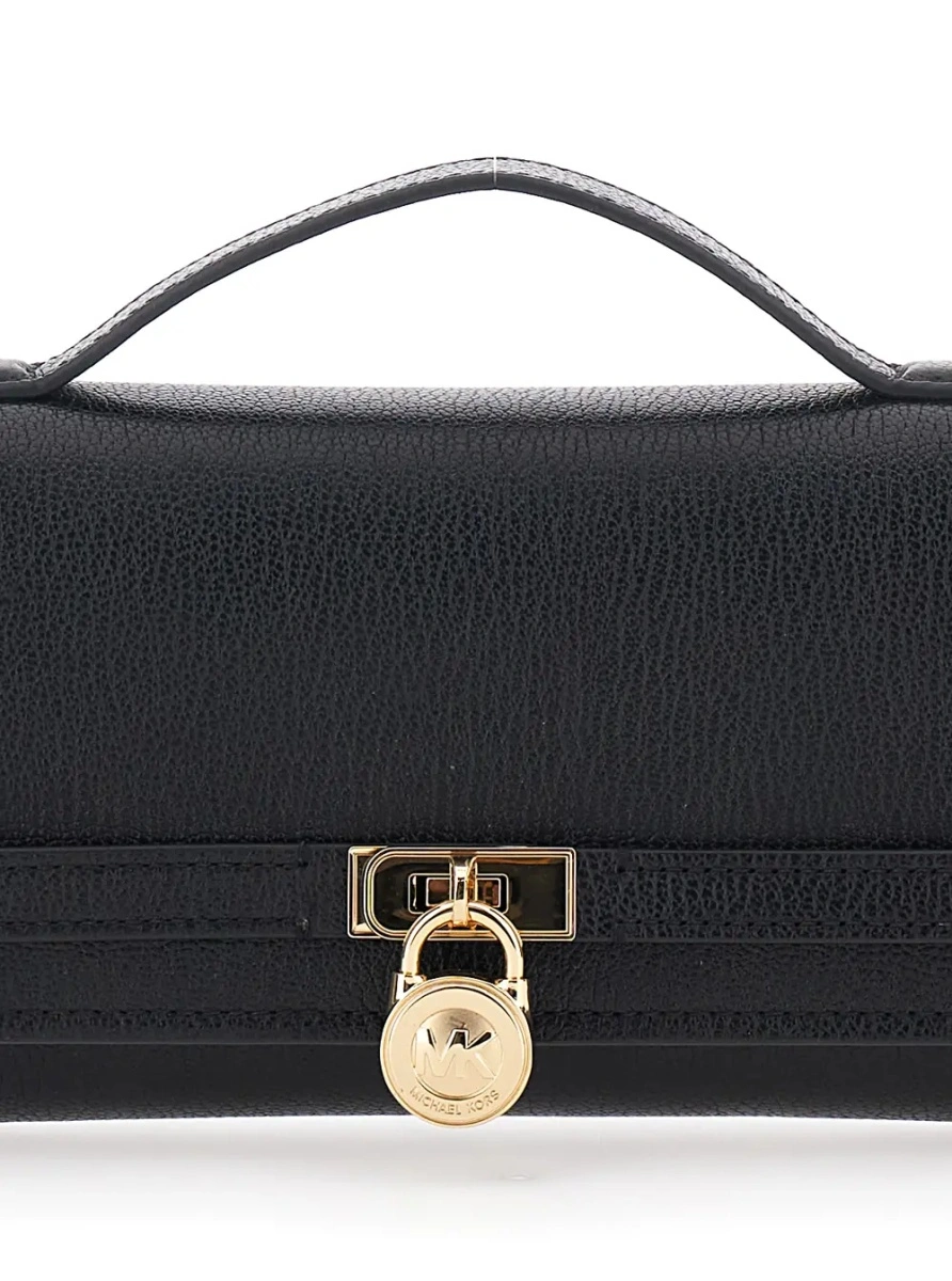 Geanta plic Michael Kors 'Hamilton' neagra din piele - Img 3
