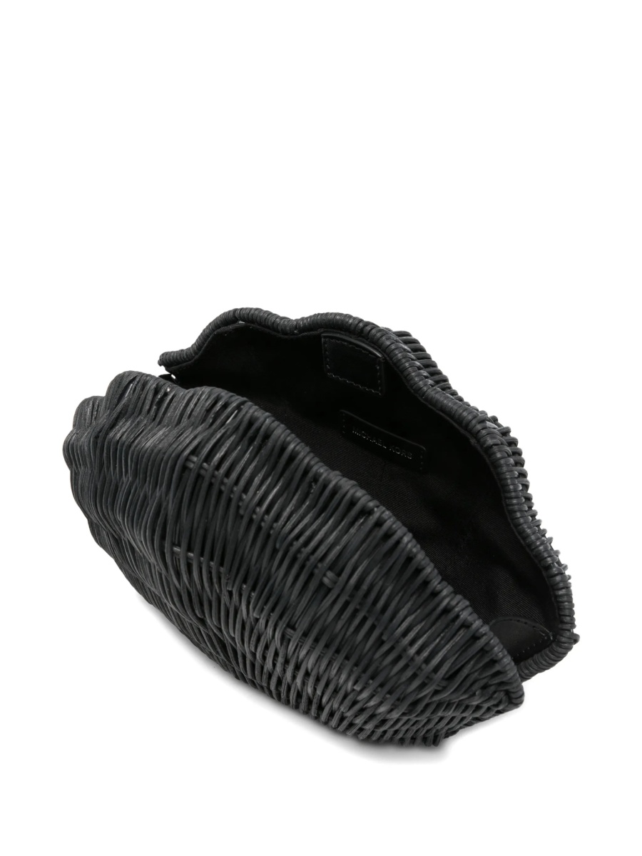 Geanta plic Michael Kors neagra din poliuretan si fibre - Img 5