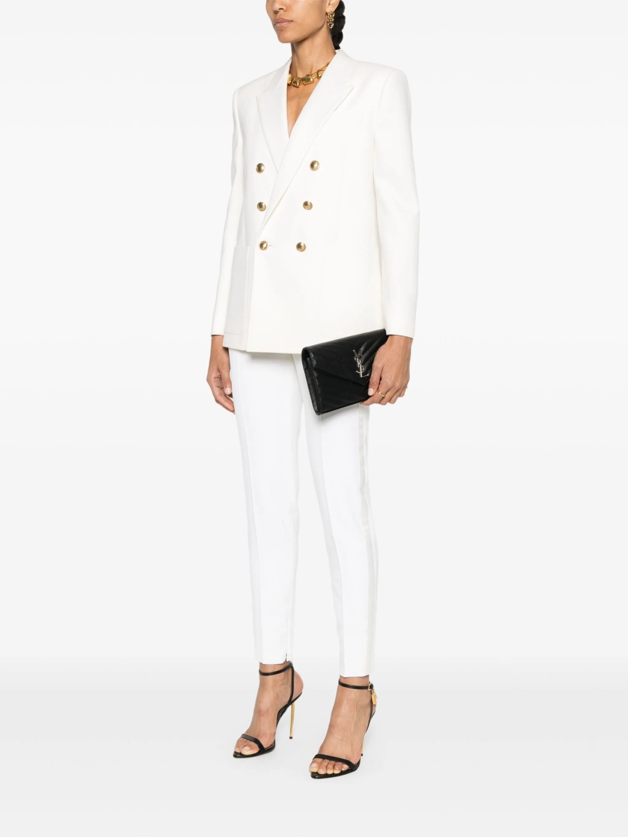 Geanta plic Saint Laurent neagra din piele - Img 2
