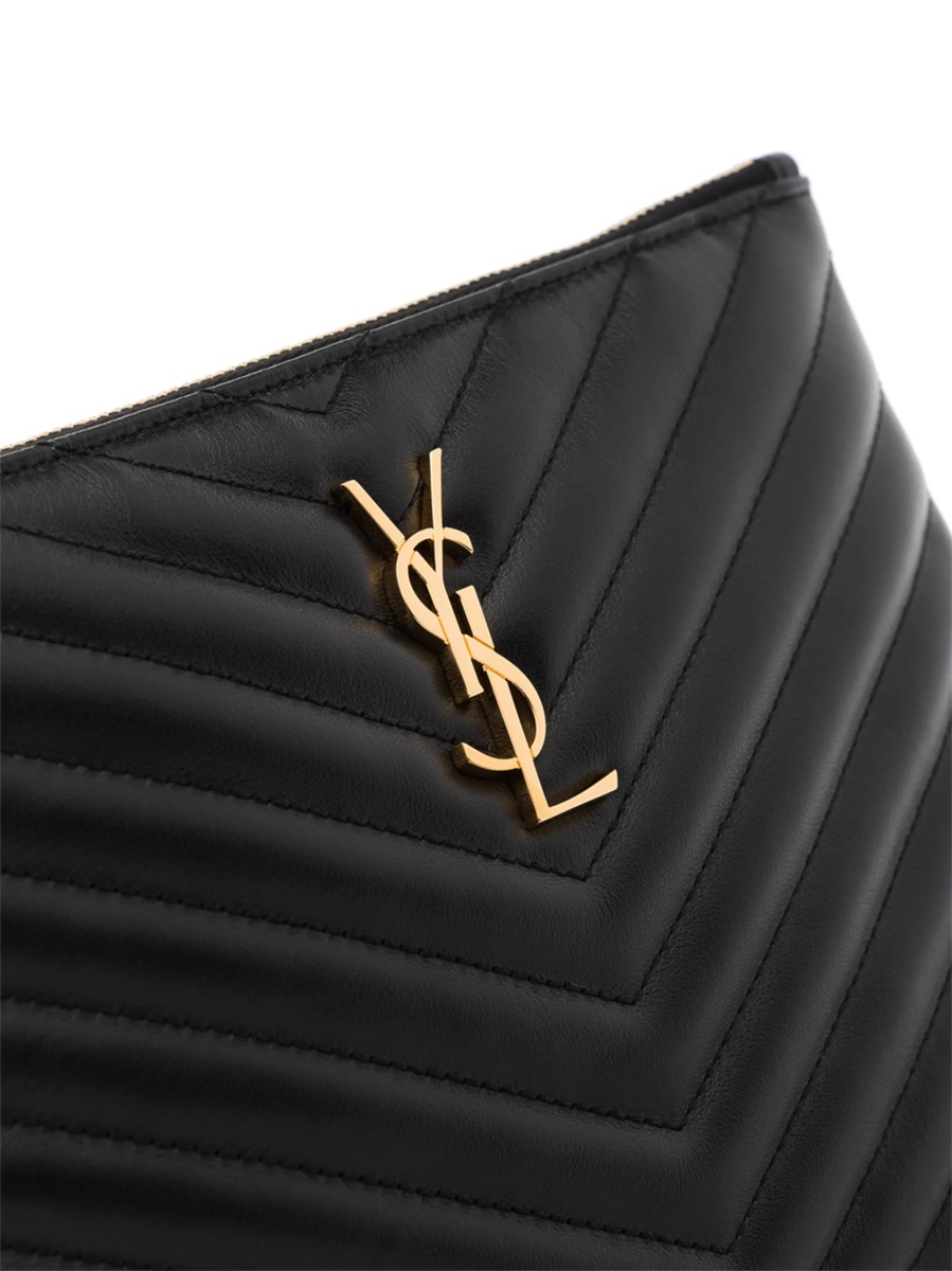 Geanta plic Saint Laurent neagra din piele - Img 5