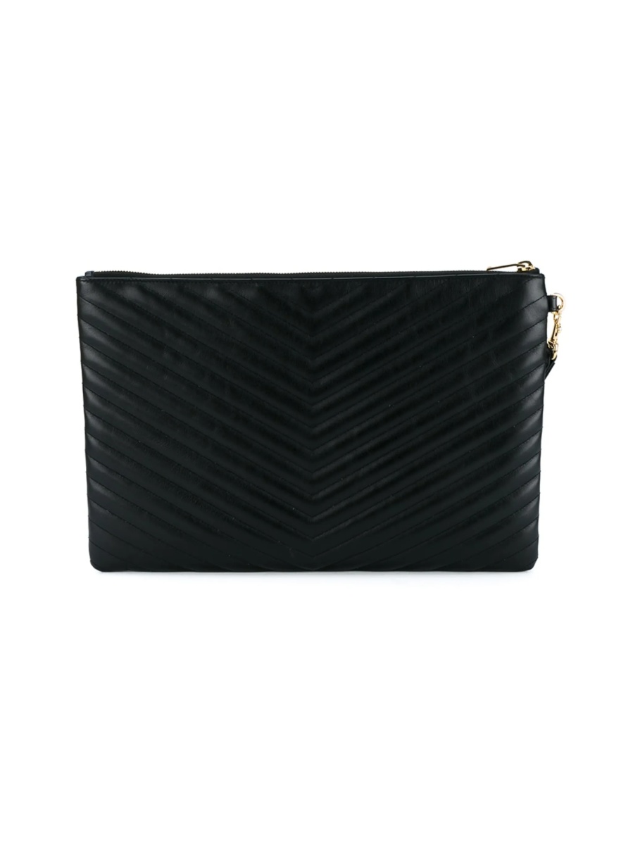 Geanta plic Saint Laurent neagra din piele - Img 4