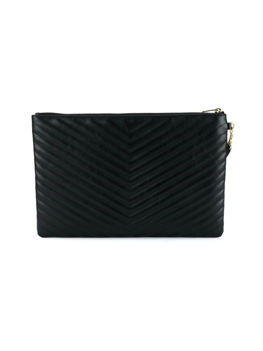 Geanta plic Saint Laurent neagra din piele - Img 4
