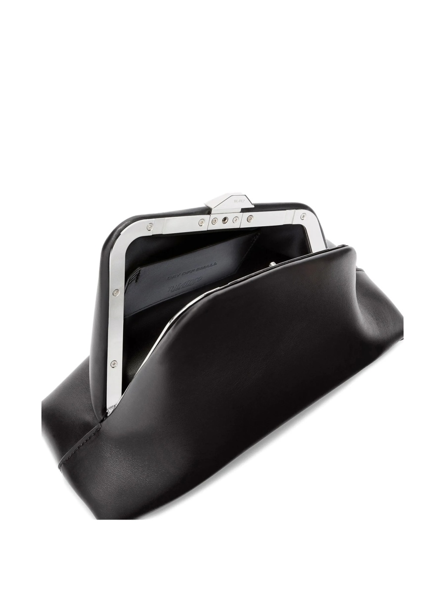 Geanta plic THE ATTICO neagra din piele - Img 3