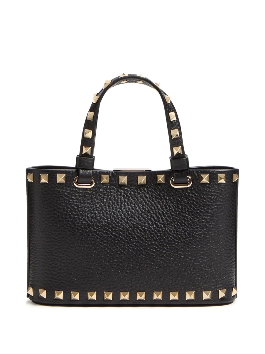 Geanta plic Valentino Garavani Rockstud neagra din piele - Img 2