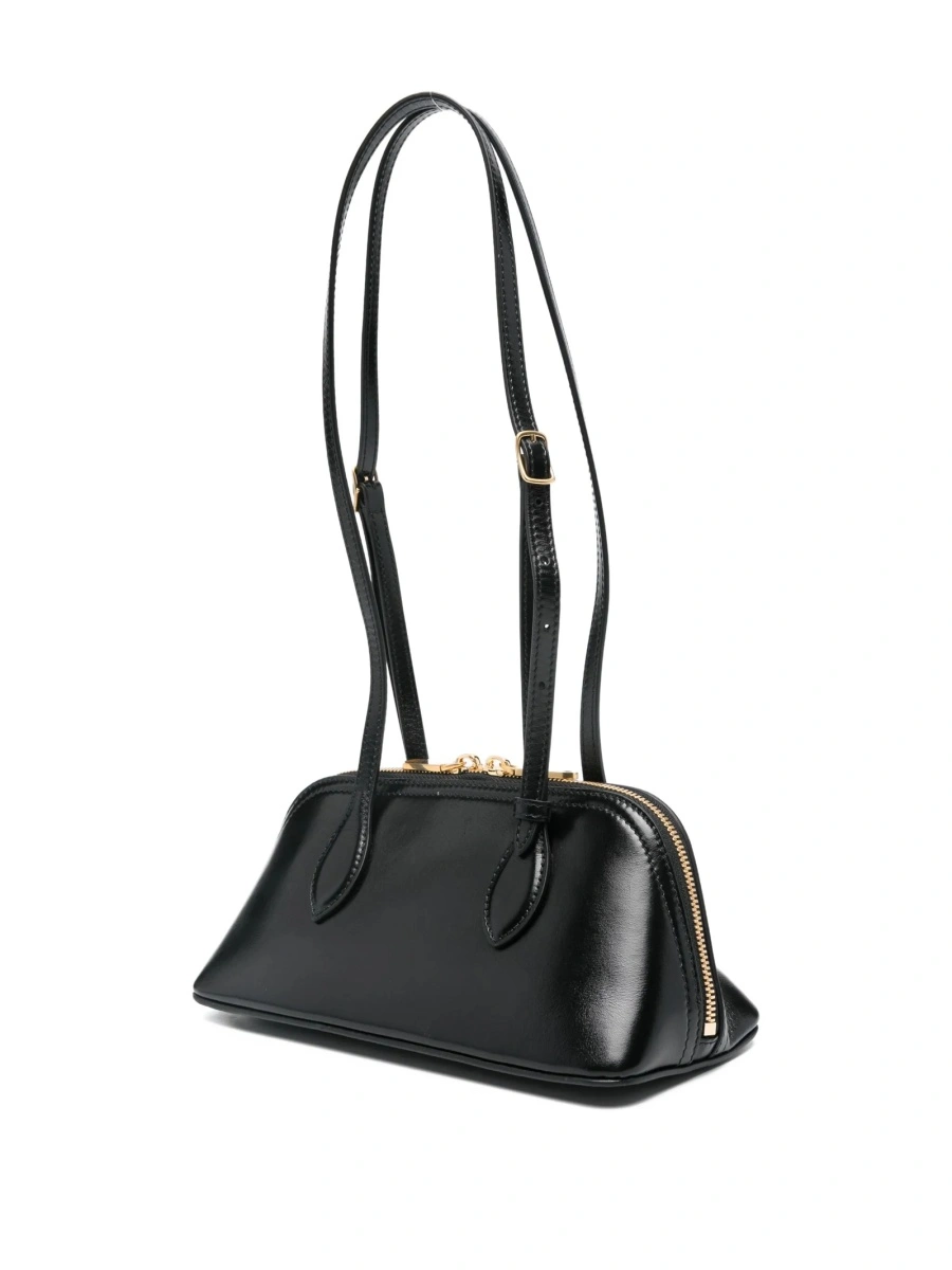 Geanta tip postas Bally neagra din piele - Img 3