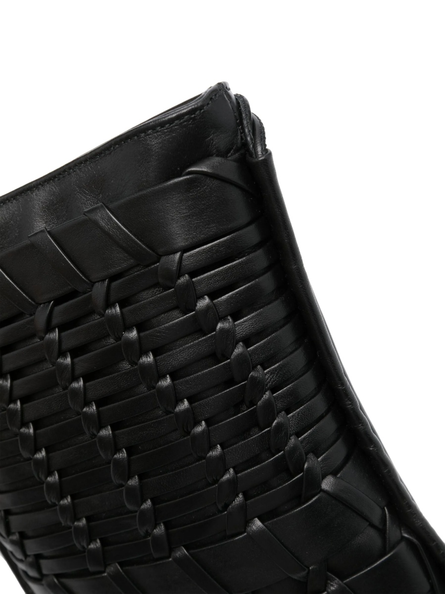 Geanta tip postas HEREU neagra din piele - Img 4