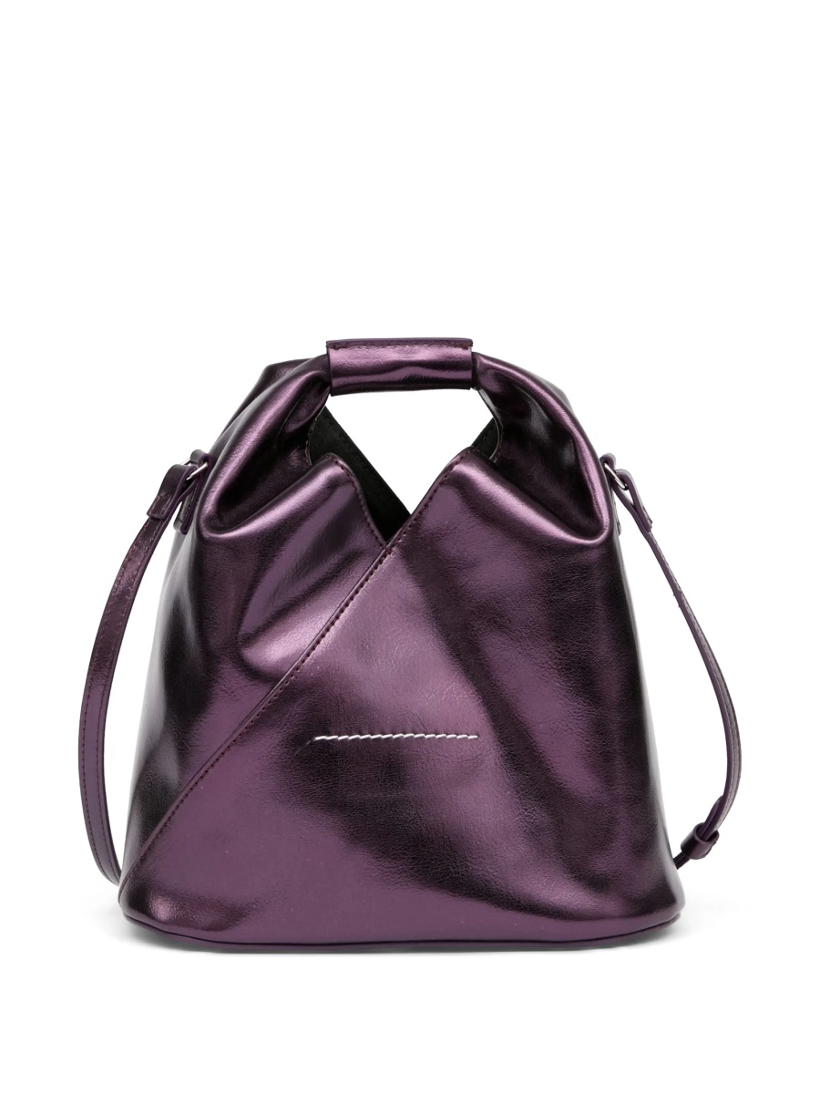 Geanta tip postas MM6 Maison Margiela violet din polyester si poliuretan - Img 4