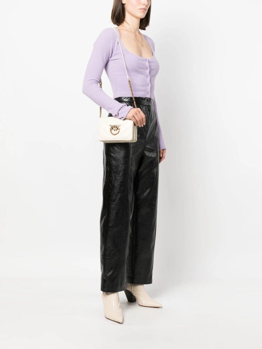 Geanta tip postas Pinko neutra din piele - Img 2