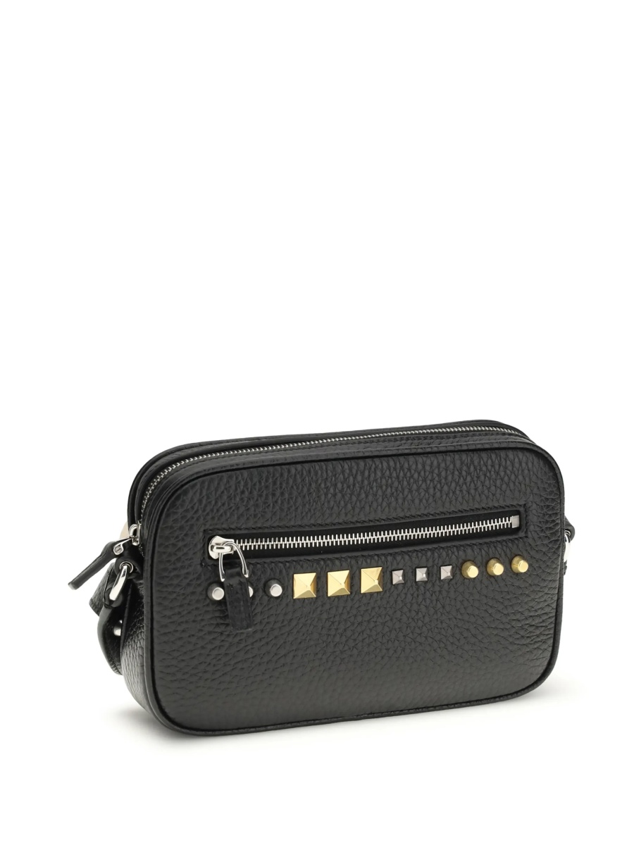 Geanta tip postas Valentino Garavani Rockstud neagra din piele - Img 2