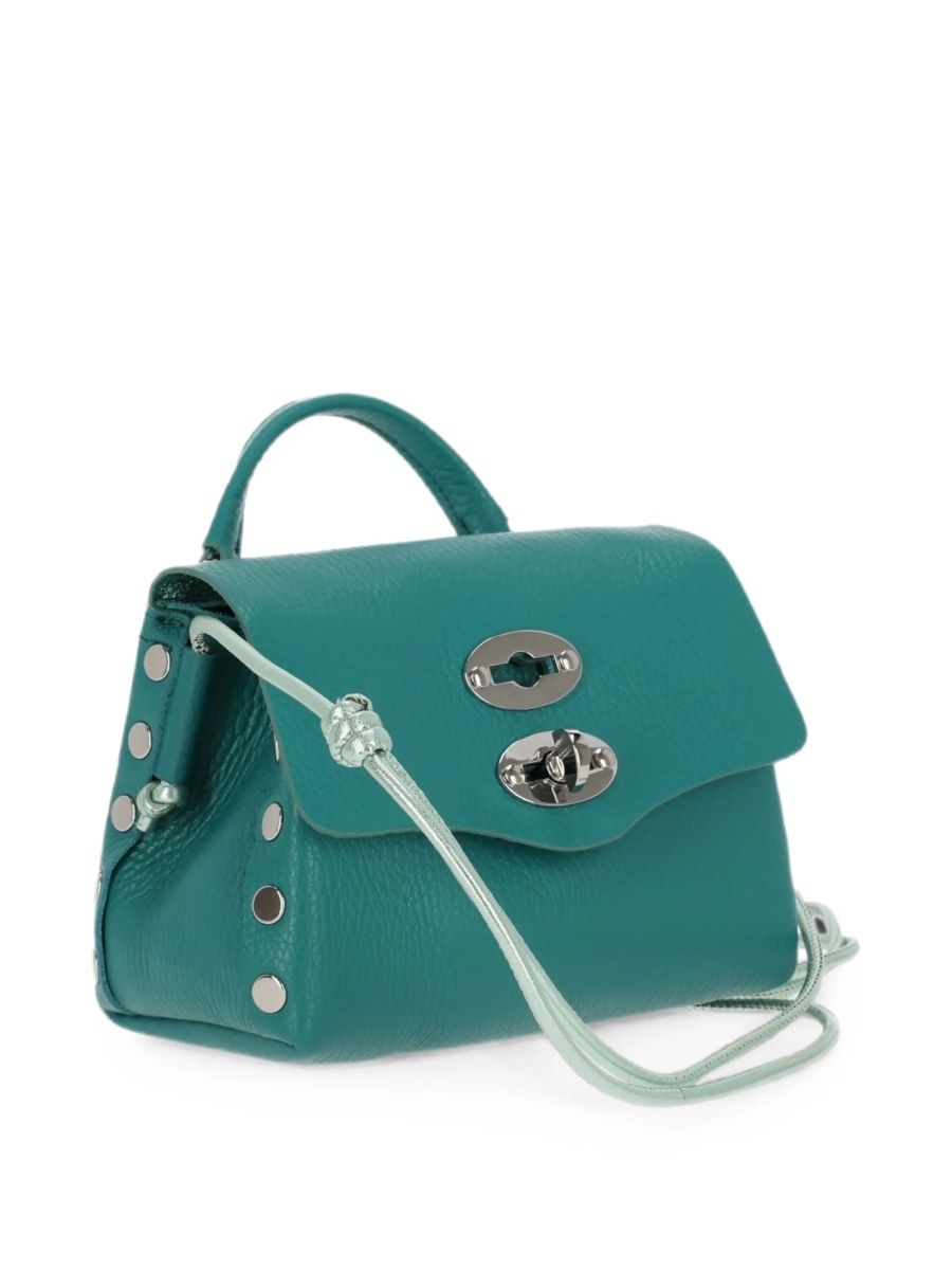 Geanta tip postas Zanellato verde din piele - Img 4