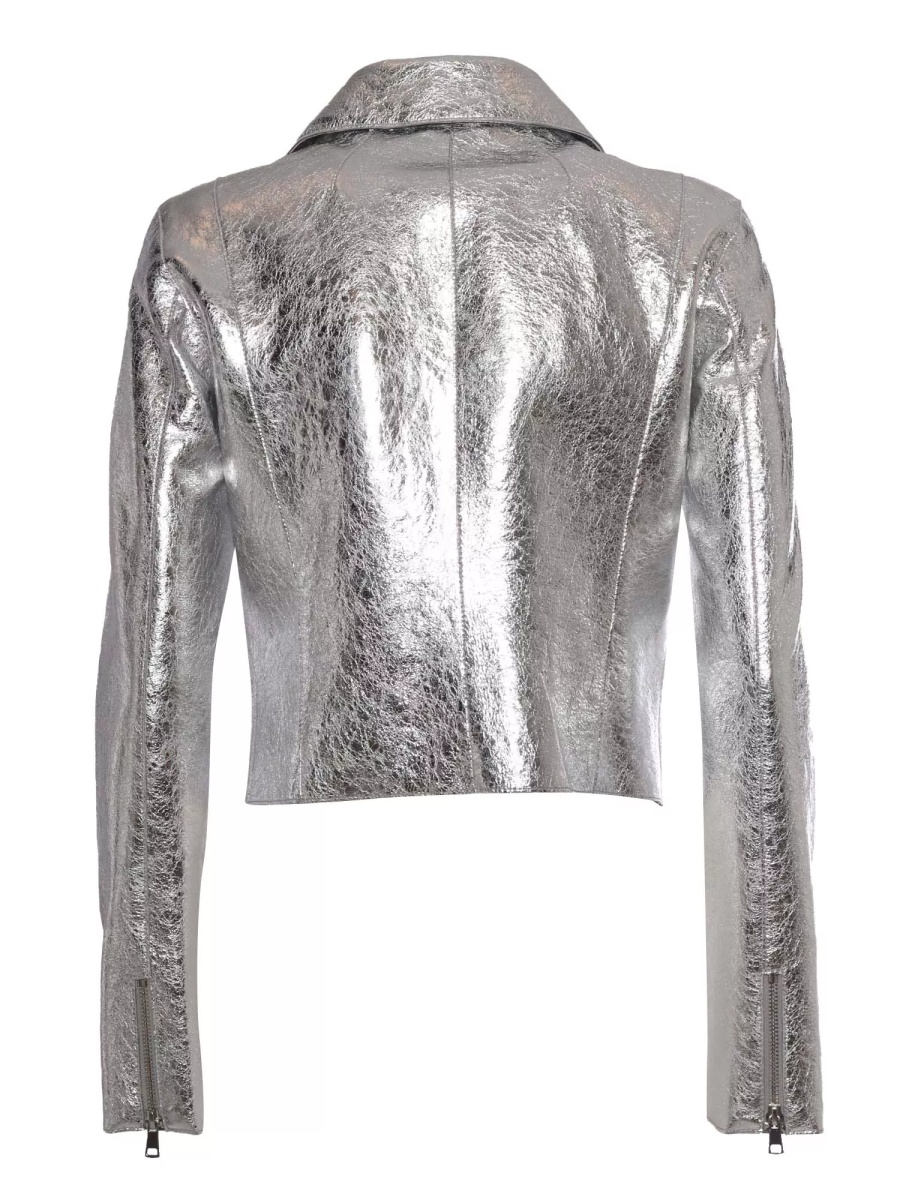 Geci P.A.R.O.S.H. Silver biker jacket - Img 2