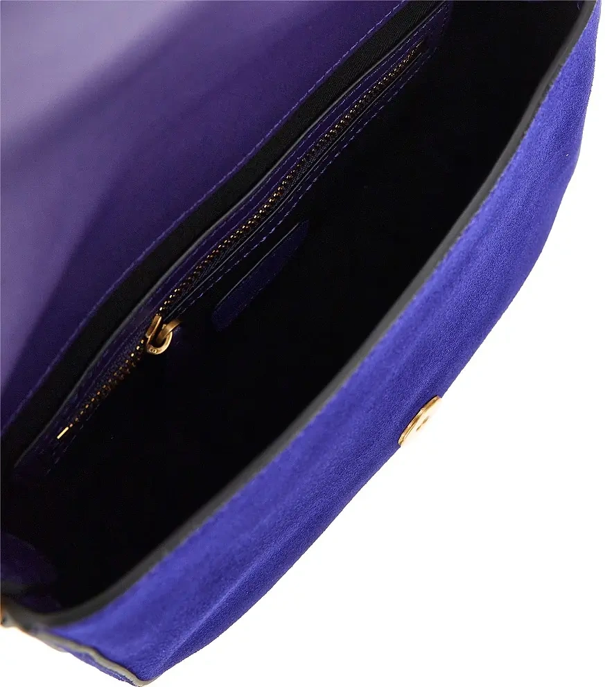 Genti 'Mini Love Bag Satchel' suede leather bag - Img 3