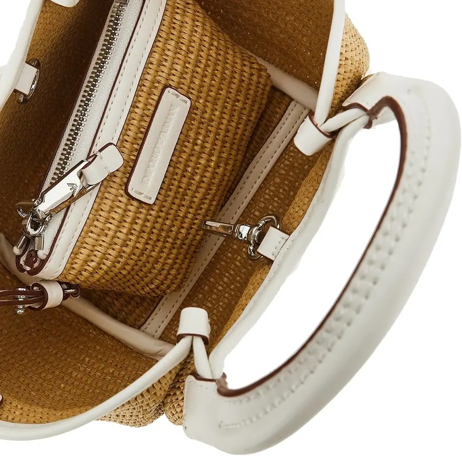 Genti Synthetic raffia mini shopping bag - Img 3