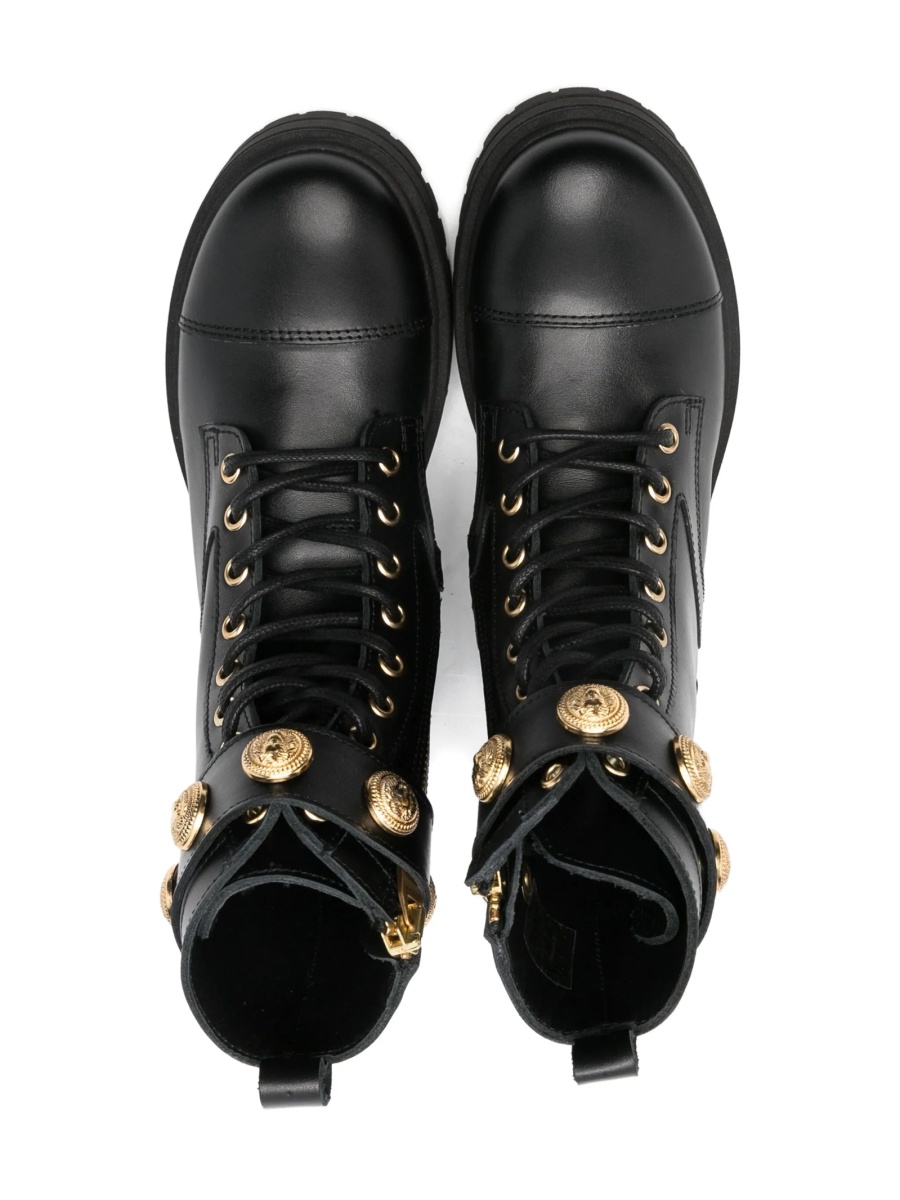 Ghete Balmain negre din piele - Img 3