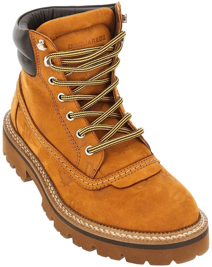Ghete 'D2 Monogram' nubuck leather boots - Img 2