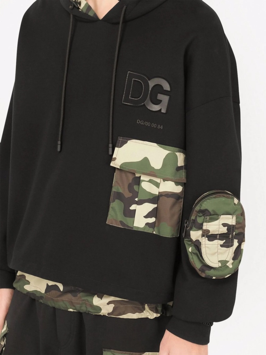 Hanorac Dolce &amp; Gabbana negru din nylon si polyester - Img 5