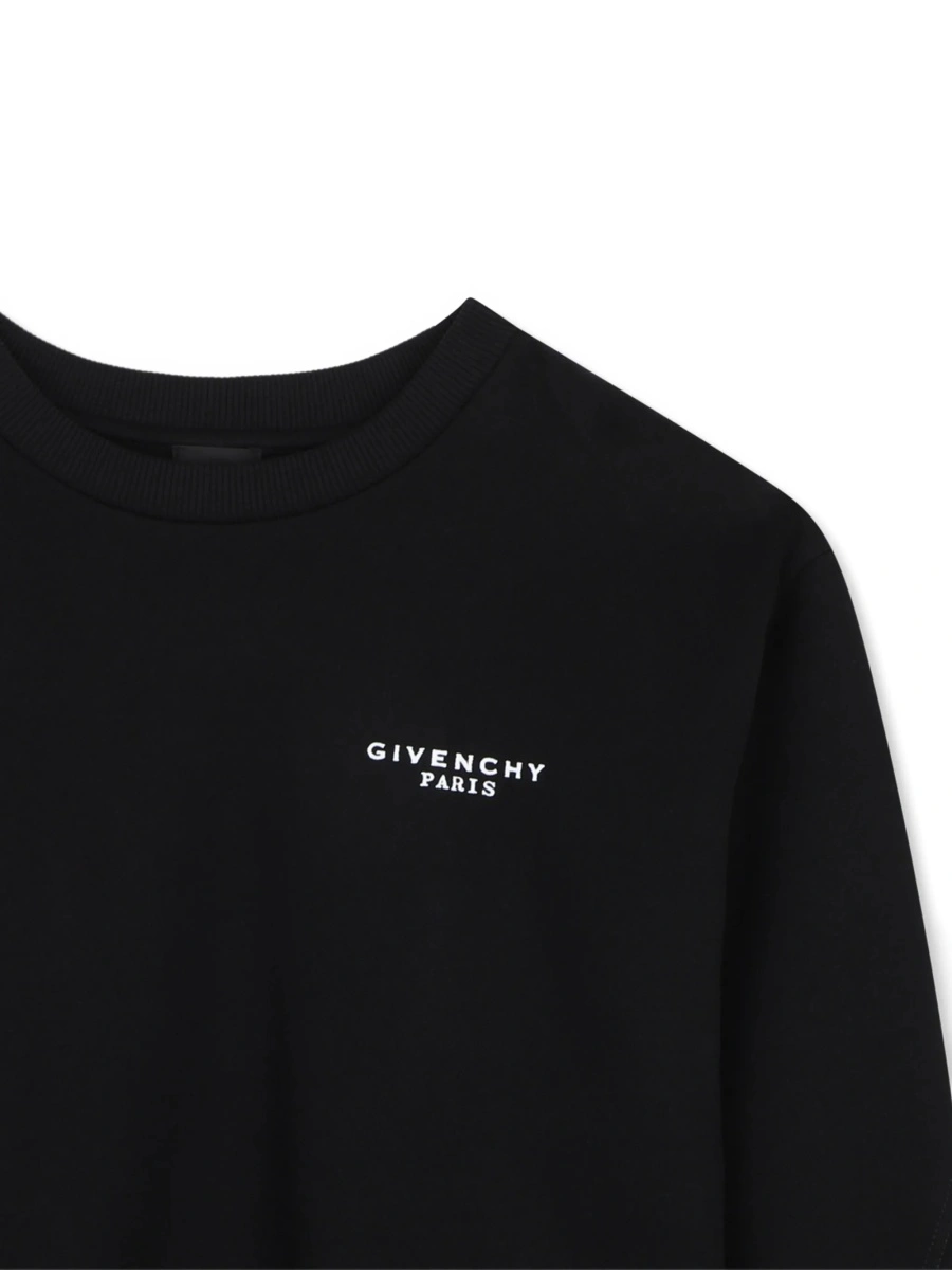 Hanorac Givenchy negru din bumbac organic - Img 3