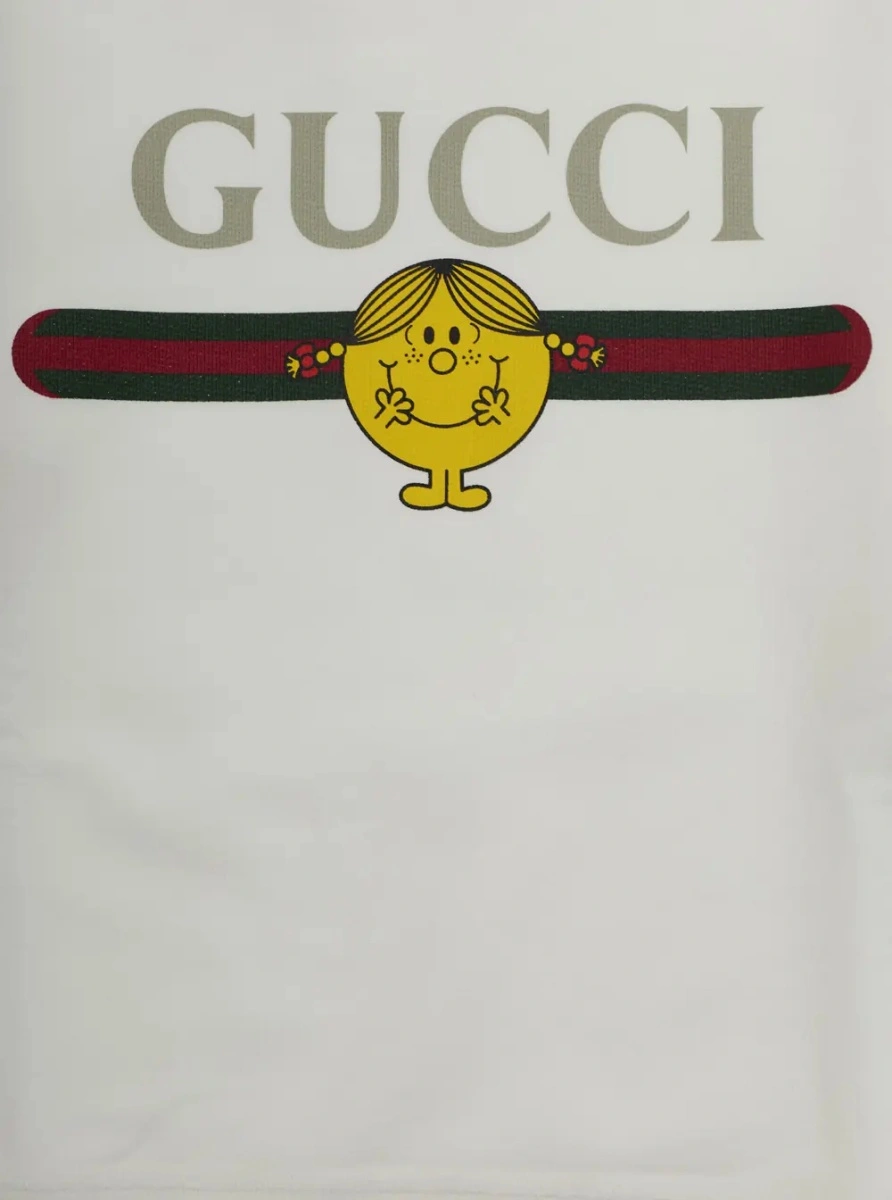 Hanorac Gucci alb din bumbac - Img 3