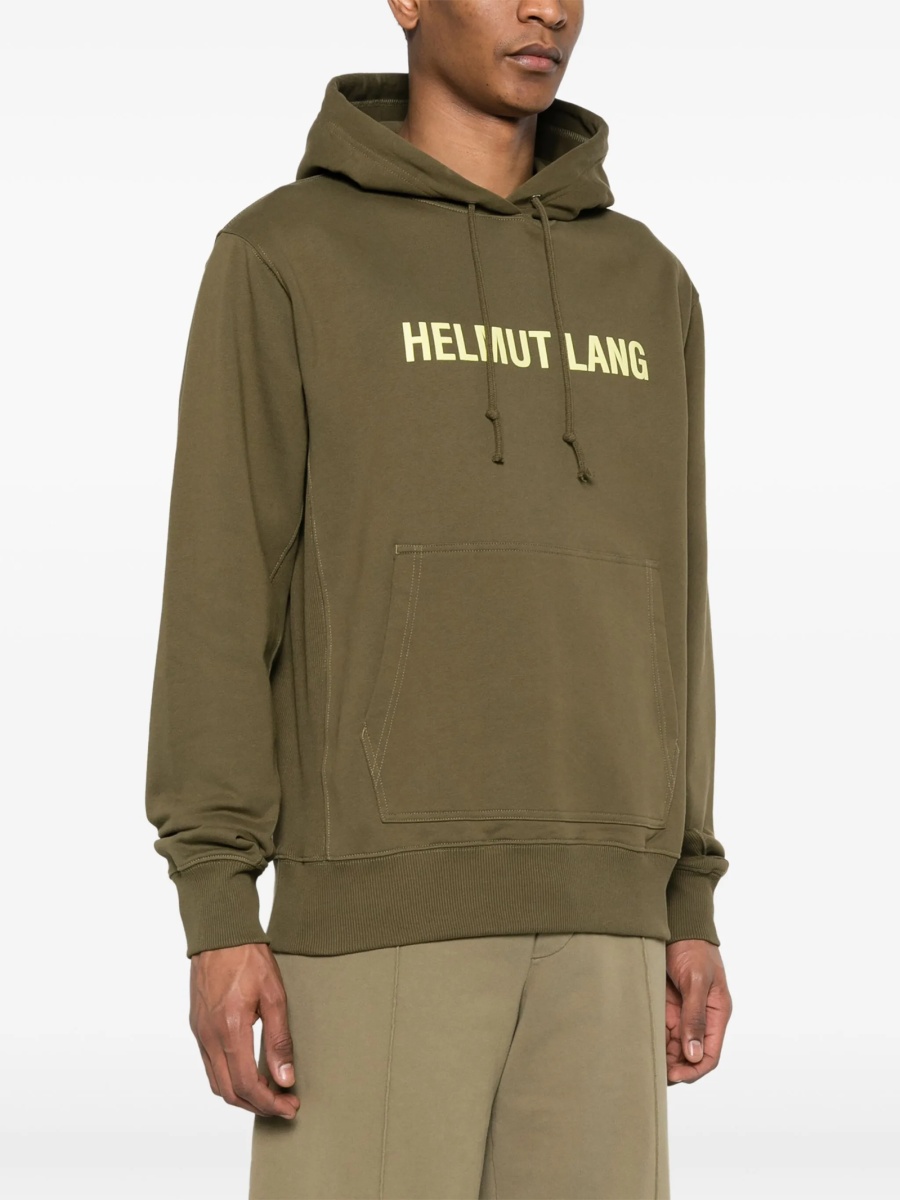 Hanorac HELMUT LANG verde din elastan si bumbac - Img 3